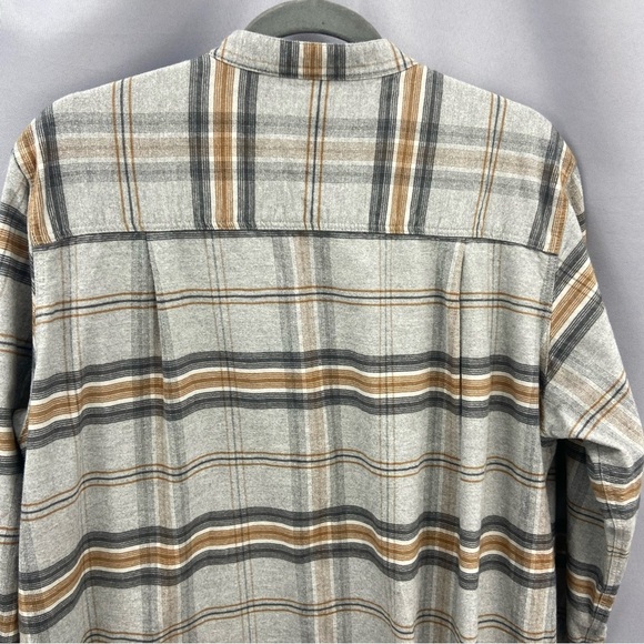 Muji Australia Cotton Plaid Flannel Midi Maxi Shirt Dress Size Large - Picture 7 of 8